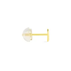 Histoire d'Or Boucles D'oreilles Puces Aricia Coeur Or Jaune Outlet
