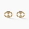 Histoire d'Or Boucles D'oreilles Puces Antun Or Jaune Diamant Online