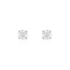 Histoire d'Or Boucles D'oreilles Puces Aphrodite s or blanc diamant Online