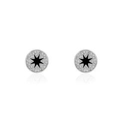Histoire d'Or Boucles D'oreilles Puces Argent Blanc Winston Oxydes De Zirconium Outlet