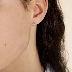 Histoire d'Or Boucles D'oreilles Puces Alphonsine Etoile De Mer or jaune Clearance