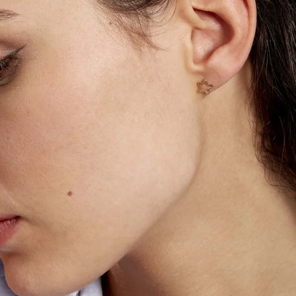 Histoire d'Or Boucles D'oreilles Puces Alphonsine Etoile De Mer or jaune Clearance