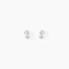Histoire d'Or Boucles D'oreilles Puces Amani Argent Blanc Oxyde De Zirconium Sale