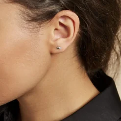 Histoire d'Or Boucles D'oreilles Puces Amani Argent Blanc Oxyde De Zirconium Sale