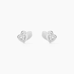Histoire d'Or Boucles D'oreilles Puces Argent Blanc Dounyo Oxydes De Zirconium Best
