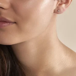 Histoire d'Or Boucles D'oreilles Puces Aphrodite or jaune diamant