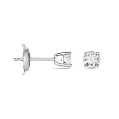 Histoire d'Or Boucles D'oreilles Puces Aphrodite or blanc diamant Clearance