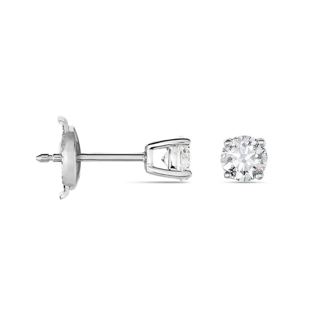 Histoire d'Or Boucles D'oreilles Puces Aphrodite or blanc diamant Clearance