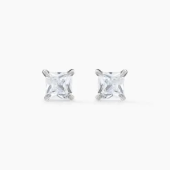 Histoire d'Or Boucles D'oreilles Puces Alys Argent Blanc Oxyde De Zirconium Best