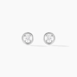 Histoire d'Or Boucles D'oreilles Puces Argent Blanc Laureto Oxydes De Zirconium Outlet