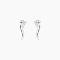 Histoire d'Or Boucles D'oreilles Puces Amalthee Argent Blanc Oxyde De Zirconium Discount