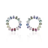 Histoire d'Or Boucles D'oreilles Puces Argent Blanc Ethem Oxydes Spinelles Hot
