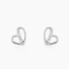 Histoire d'Or Boucles D'oreilles Puces Arika Argent Blanc Oxyde De Zirconium Hot
