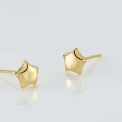 Histoire d'Or Boucles D'oreilles Puces Alphonsine Etoile Or Jaune Sale