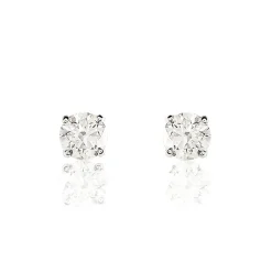 Histoire d'Or Boucles D'oreilles Puces Aphrodite platine blanc diamant Online
