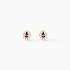 Histoire d'Or Boucles D'oreilles Puces Agostinho Or Jaune Oxyde De Zirconium Online