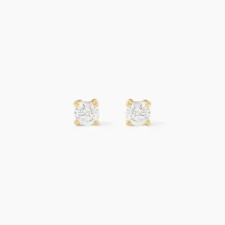 Histoire d'Or Boucles D'oreilles Puces Aphrodite or jaune diamant Outlet