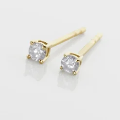 Histoire d'Or Boucles D'oreilles Puces Aphrodite or jaune diamant Outlet