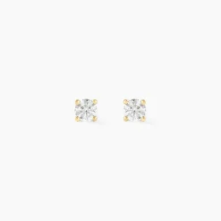 Histoire d'Or Boucles D'oreilles Puces Aphrodite or jaune diamant Discount