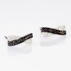 Histoire d'Or Boucles D'oreilles Puces Alric Or Blanc Diamant Clearance
