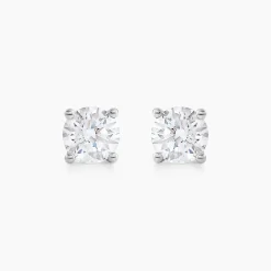 Histoire d'Or Boucles D'oreilles Puces Aphrodite or blanc diamant Online