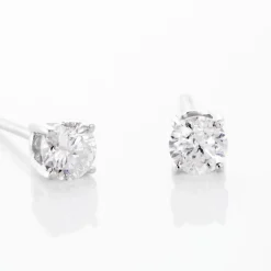 Histoire d'Or Boucles D'oreilles Puces Aphrodite or blanc diamant Online