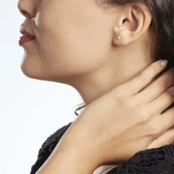 Histoire d'Or Boucles D'oreilles Puces Aconit Or Jaune Oxyde Outlet