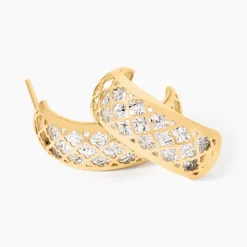 Histoire d'Or Boucles D'Oreilles Puces Adonijah Or Bicolore Outlet