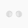 Histoire d'Or Boucles D'oreilles Puces Argent Blanc Viviano Oxydes De Zirconium New