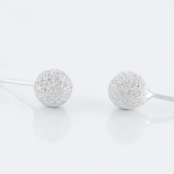 Histoire d'Or Boucles D'oreilles Puces Ayana Argent Blanc Outlet