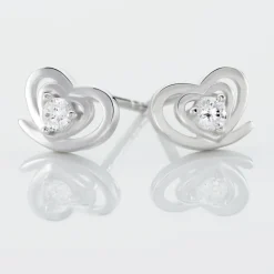 Histoire d'Or Boucles D'oreilles Puces Alou Argent Blanc Oxyde De Zirconium Clearance