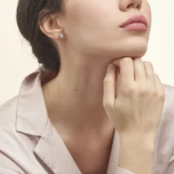 Histoire d'Or Boucles D'oreilles Puces Alou Argent Blanc Oxyde De Zirconium Clearance