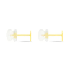 Histoire d'Or Boucles D'oreilles Puces Anne-berengere Triangle Or Jaune Hot