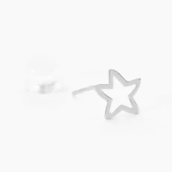 Histoire d'Or Boucles D'oreilles Puces Alphonsine Etoile De Mer or blanc Discount