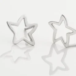 Histoire d'Or Boucles D'oreilles Puces Alphonsine Etoile De Mer or blanc Discount