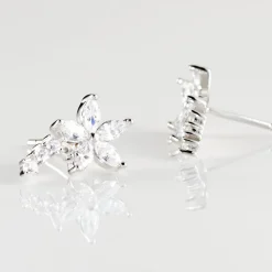 Histoire d'Or Boucles D'oreilles Puces Argent Blanc Florencio Oxydes De Zirconium Sale