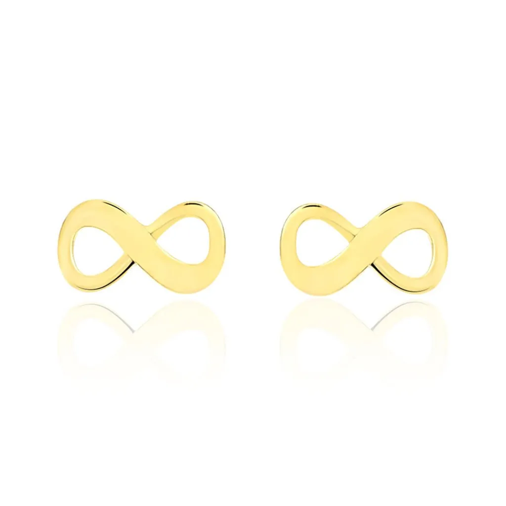 Histoire d'Or Boucles D'oreilles Puces Annie-francoise Infini Or Jaune Hot
