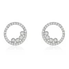 Histoire d'Or Boucles D'oreilles Puces Argent Blanc Ursine Oxydes De Zirconium