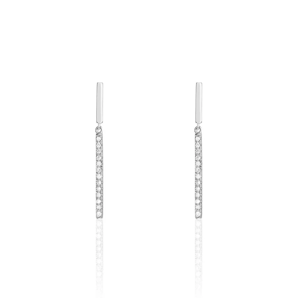 Histoire d'Or Boucles D'oreilles Puces Alayna or blanc diamant Sale