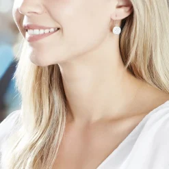 Histoire d'Or Boucles D'oreilles Puces Alexine Argent Blanc Oxyde De Zirconium Sale