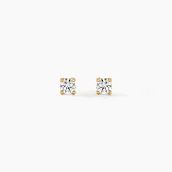 Histoire d'Or Boucles D'oreilles Puces Aphrodite or jaune diamant Outlet