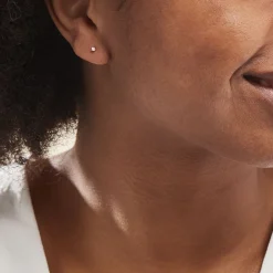 Histoire d'Or Boucles D'oreilles Puces Aphrodite or jaune diamant Outlet