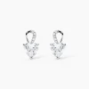 Histoire d'Or Boucles D'oreilles Puces Atieno Argent Blanc Oxyde De Zirconium Outlet