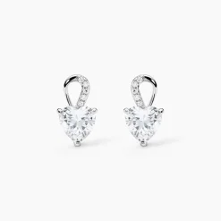 Histoire d'Or Boucles D'oreilles Puces Atieno Argent Blanc Oxyde De Zirconium Outlet
