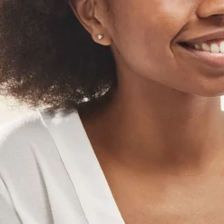 Histoire d'Or Boucles D'oreilles Puces Aphrodite or blanc diamant Outlet