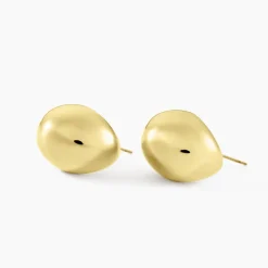 Histoire d'Or Boucles D'oreilles Puces Adoree Acier Jaune New