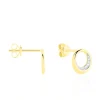 Histoire d'Or Boucles D'oreilles Puces Batoul Or Jaune Diamant Clearance