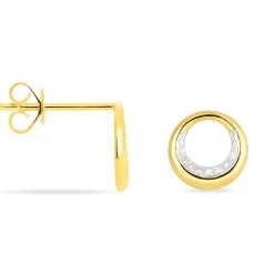 Histoire d'Or Boucles D'oreilles Puces Batoul Or Jaune Diamant Clearance