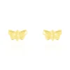 Histoire d'Or Boucles D'oreilles Puces Bartholomee Papillon Or Jaune Clearance