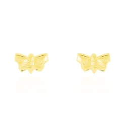 Histoire d'Or Boucles D'oreilles Puces Bartholomee Papillon Or Jaune Clearance